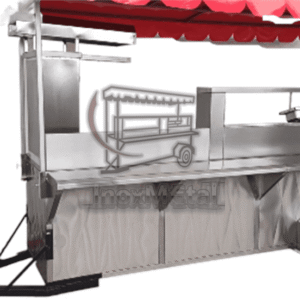 carrito taquero "el rey de la brasa" | asador al carbón y trompo pastorero pro