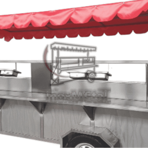 carrito taquero "doble producción" | maestro parrillero con 2 planchas de alto volumen