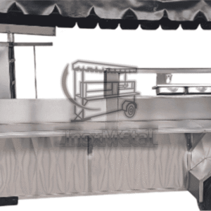 carrito taquero "flota insignia" | horno pastorero de 8 piedras y plancha calibre 10 pro