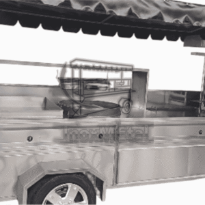 carrito taquero "flota insignia" | horno pastorero de 8 piedras y plancha calibre 10 pro