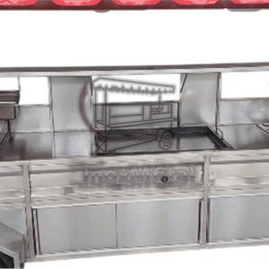 carrito taquero "el coloso del guisado" | doble vaporera y estación de tacos de cuchara