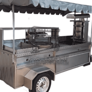 carrito taquero "edición Élite black" | doble vaporera y diseño táctico profesional