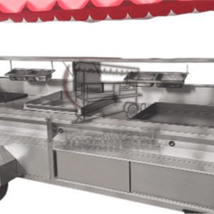 carrito taquero "doble producción" | maestro parrillero con 2 planchas de alto volumen