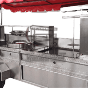 carrito taquero "el rey de la brasa" | asador al carbón y trompo pastorero pro