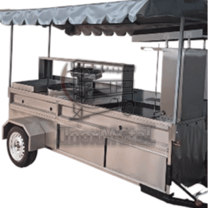 carrito taquero "edición Élite black" | doble vaporera y diseño táctico profesional