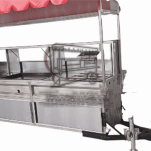 carrito taquero "el coloso del guisado" | doble vaporera y estación de tacos de cuchara